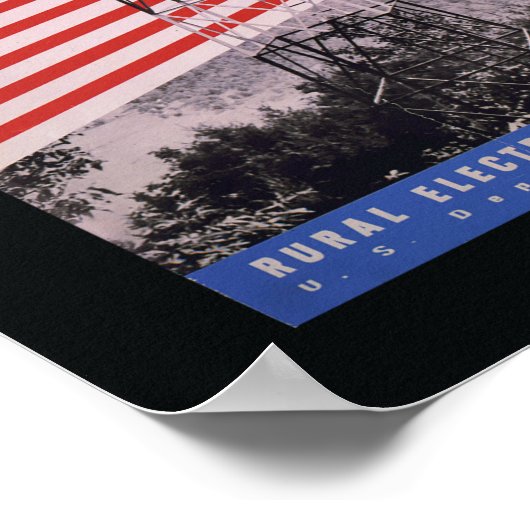  WPA-printer voor "Power for Defense" 11x14" Poster (Hoek)