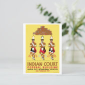 WPA Pueblo Turtle Dancers New Mexico Briefkaart (Staand voorkant)