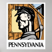 WPA REDUX PENN COAL MINER POSTER (Voorkant)