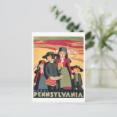  WPA-reisposter Landelijk Pennsylvania Briefkaart (Staand voorkant)