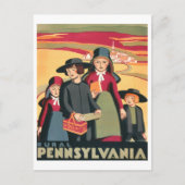  WPA-reisposter Landelijk Pennsylvania Briefkaart (Voorkant)