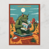 WPA stijl grappig bezoek Arizona Briefkaart (Voorkant)