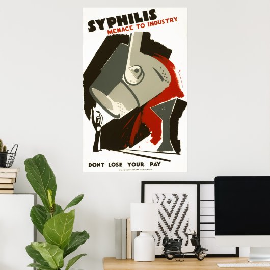 WPA SYPHILIS POSTER c. 1938 (Thuiskantoor)