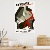 WPA SYPHILIS POSTER c. 1938 (Keuken)