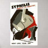 WPA SYPHILIS POSTER c. 1938 (Voorkant)