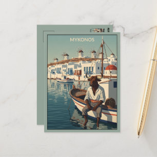 WPA Thema Mykonos Briefkaart
