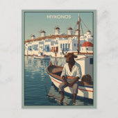 WPA Thema Mykonos Briefkaart (Voorkant)