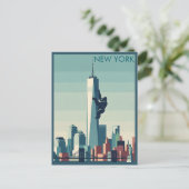 WPA-thema New York Gorilla Briefkaart (Staand voorkant)