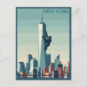WPA-thema New York Gorilla Briefkaart (Voorkant)