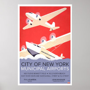 WPA van de  luchthaven van New York Poster