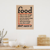  WPA-voedsel, keukenmijnontmijning Poster (Keuken)