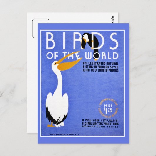 WPA-vogels van de wereld adverteren Briefkaart (Voorkant / Achterkant)