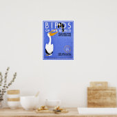 WPA-vogels van de wereld adverteren Poster (Keuken)