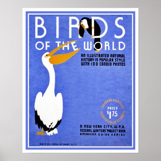 WPA-vogels van de wereld adverteren Poster (Voorkant)