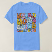 wpap retro kleur rare momenten bouwt karakter t-shirt (Design voorkant)