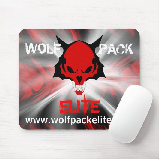 wpbg, wp_gryhead_transPNG, WOLF, PACK, ELITE, w... Muismat (Met muis)