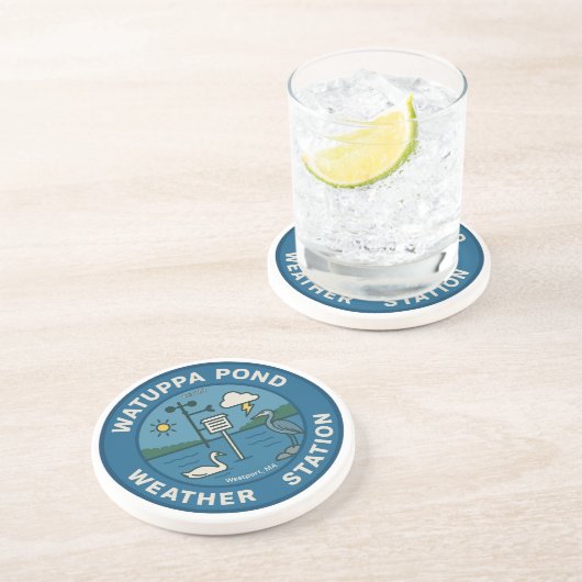 WPWS drink coaster Zandsteen Onderzetter (Zijkant)