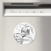 WQ MAGNEET 3" : Magische Vliegende Zwanenboot (Insitu (Vaatwasser))