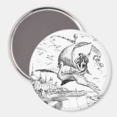 WQ MAGNEET 3" : Magische Vliegende Zwanenboot (Voorkant / Achterkant)