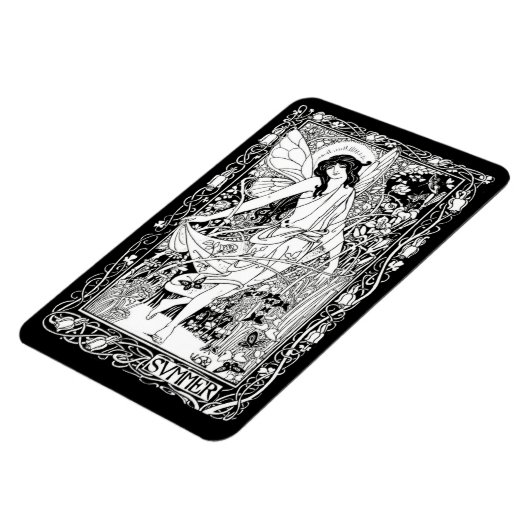 WQ MAGNEET: Art Nouveau Fairy Magneet (Linkerzijde)