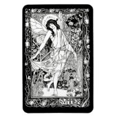 WQ MAGNEET: Art Nouveau Fairy Magneet (Verticaal)