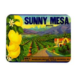 WQ MAGNEET: Sunny Mesa  Label Magneet