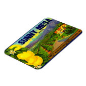 WQ MAGNEET: Sunny Mesa  Label Magneet (Linkerzijde)