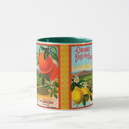 WQ MOK CUP : Oranje Blossom-label (Midden)