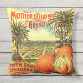 WQ PILLOW LG. Zonnig Californische Oranje kratella Buitenkussen