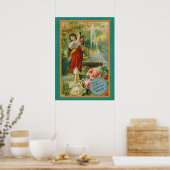 WQ-POSTER: gierig meisje Poster (Keuken)