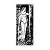 WQ RUBBER STAMP: Prinses bij het raam Rubberstempel (Afrduk)