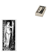 WQ RUBBER STAMP: Prinses bij het raam Rubberstempel (Gestempeld)