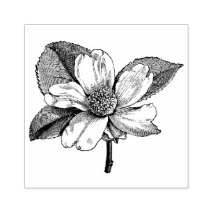 WQ RUBBER STEMP :  Dogwood Flower Rubberstempel