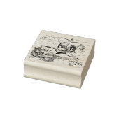 WQ RUBBER STEMPEL: Magische Vliegende Zwanenboot Rubberstempel (Stempel)