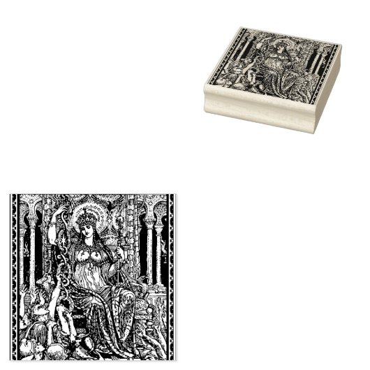 WQ RUBBER STEMPEL: Walter Crane Philotime Rubberstempel (Gestempeld)