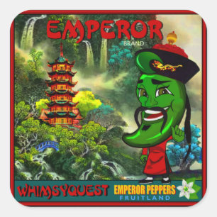 WQ STICKER LG:  Etiket keizer