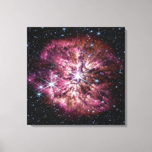 WR 124 Ster & Nebula | Heldere sterren | JWST Canvas Afdruk (Voorkant)