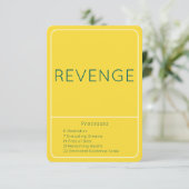 Wraak Geel LOA Emotionele Begeleiding Schaal Kaart (Staand voorkant)