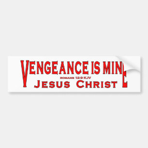 Wraak is van mij bumpersticker