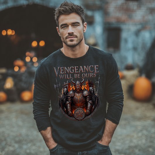 Wraak Krijger Halloween Tri-Blend Shirt