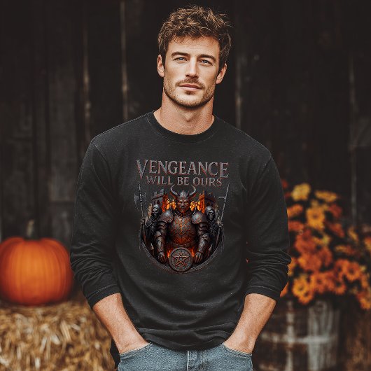 Wraak Krijger Halloween Tri-Blend Shirt