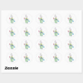 Wraak van de wheelie bin cat! ronde sticker (Vel)