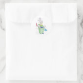 Wraak van de wheelie bin cat! ronde sticker (Tas)