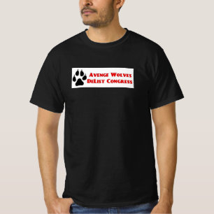 Wraak van Wolven Delist Congress Stem ze uit T-shirt