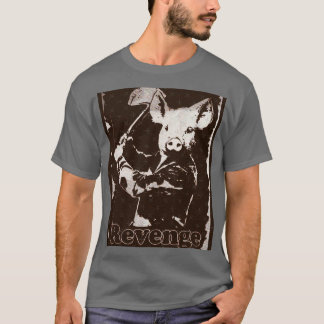 Wraak vegetariancaesium familie retro t-shirt