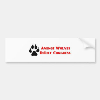 Wraak Wolven Delist Congres Stem Ze Uit Bumpersticker