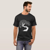 Wraakvrouw Vintage Strips kleur T-shirt (Voorkant volledig)