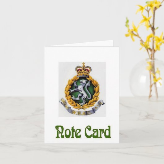 WRAC NoteCard Kaart (Gele Bloem)