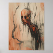 Wraith in Bloom - Surrealistische donkere fantasie Poster (Voorkant)