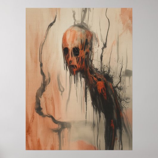 Wraith in Bloom - Surrealistische donkere fantasie Poster (Voorkant)